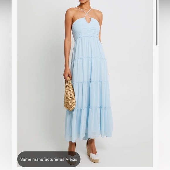 o.p.t EAST DRESS , blue midi dress - Picture 1 of 7